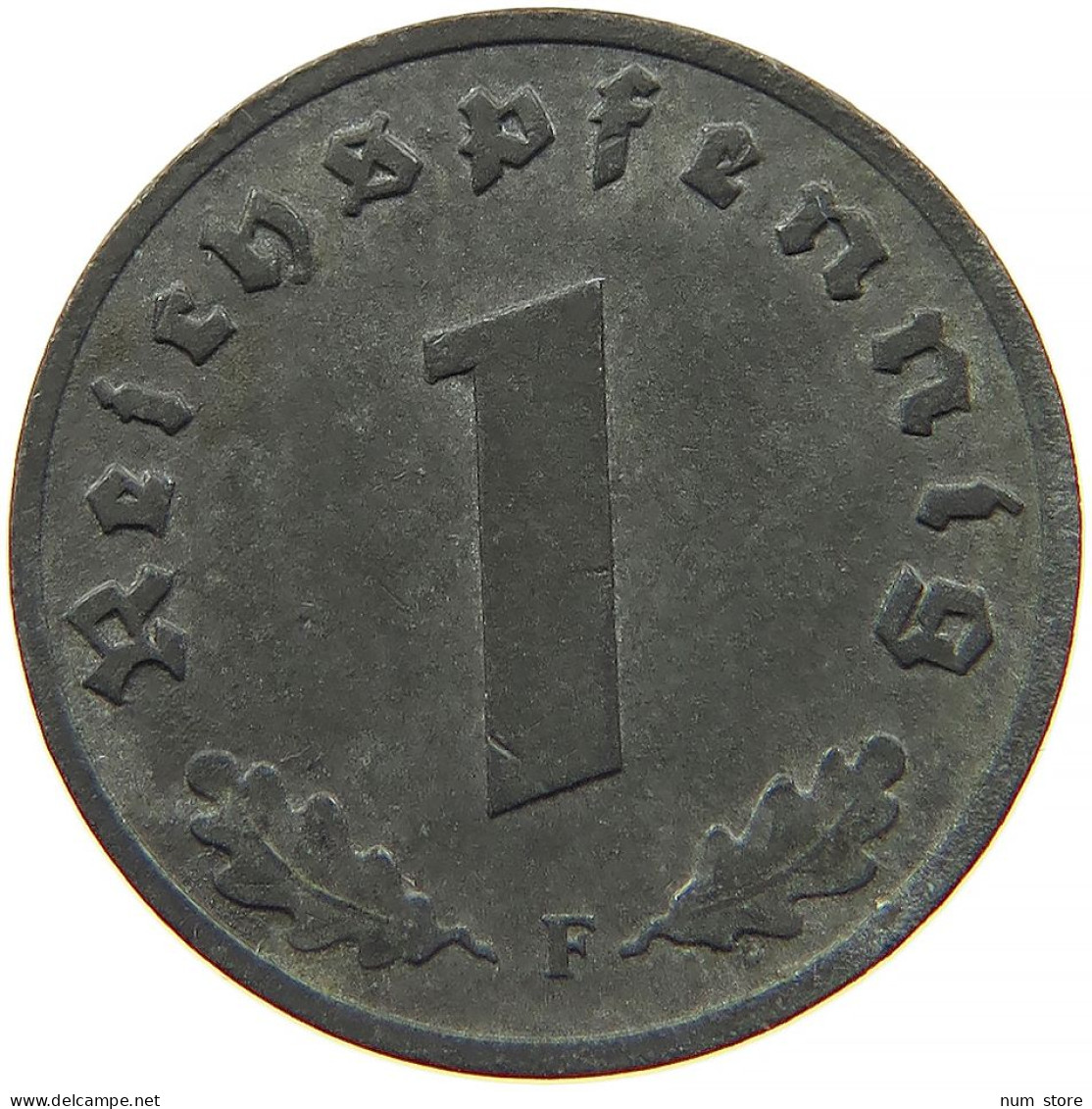 GERMANY 1 REICHSPFENNIG 1942 F #s091 1151 - 1 Reichspfennig