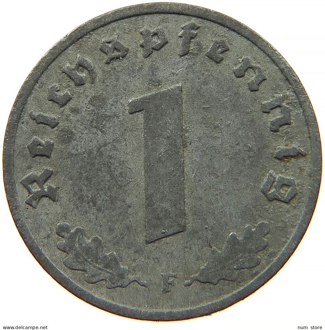 GERMANY 1 REICHSPFENNIG 1942 F #s091 1079 - 1 Reichspfennig