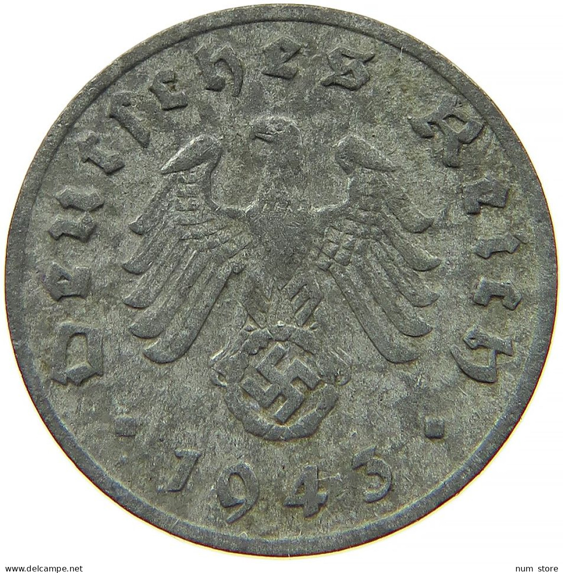 GERMANY 1 REICHSPFENNIG 1942 F #s091 1079 - 1 Reichspfennig