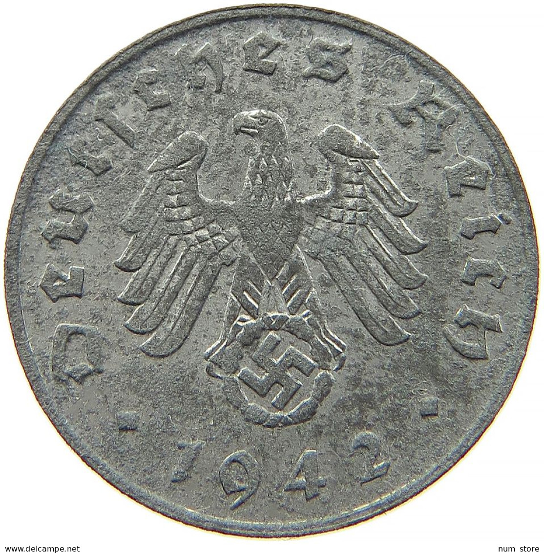 GERMANY 1 REICHSPFENNIG 1942 B #s091 1169 - 1 Reichspfennig