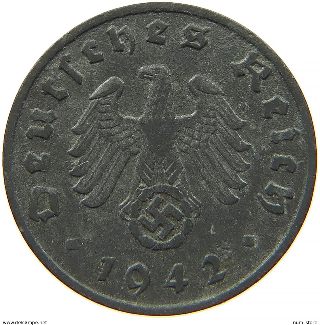 GERMANY 1 REICHSPFENNIG 1942 A #s091 1097 - 1 Reichspfennig