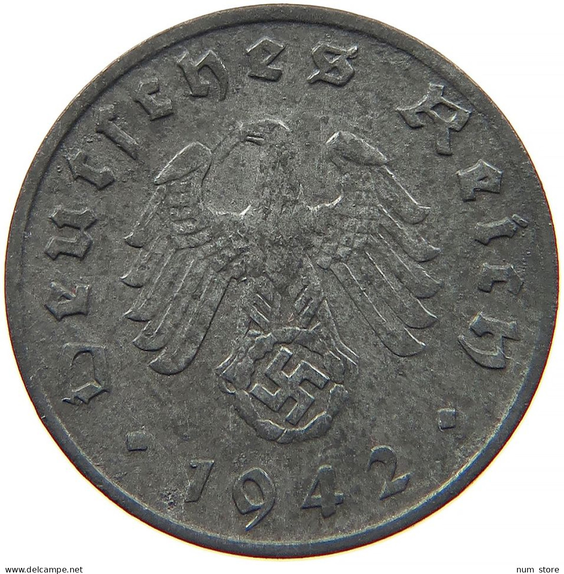 GERMANY 1 REICHSPFENNIG 1942 D #s091 1003 - 1 Reichspfennig