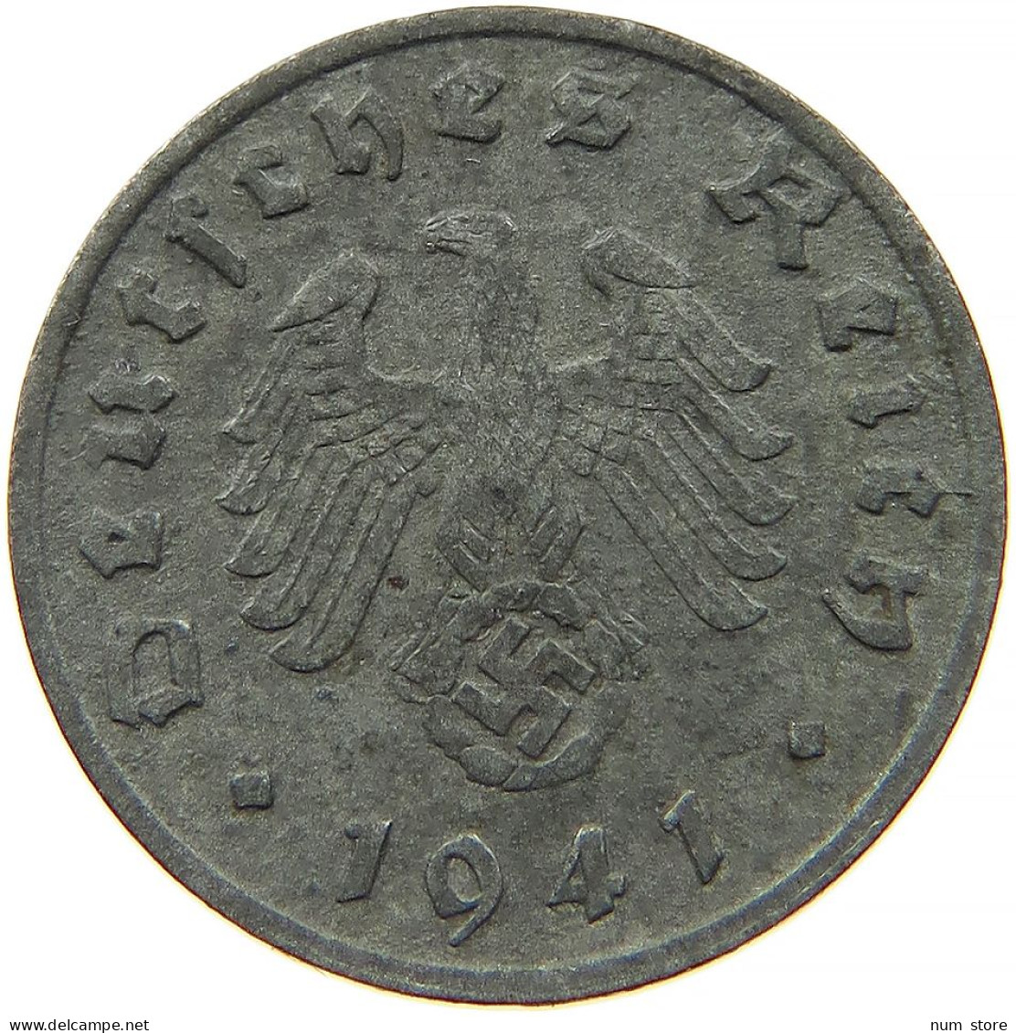 GERMANY 1 REICHSPFENNIG 1941 G #s091 1081 - 1 Reichspfennig