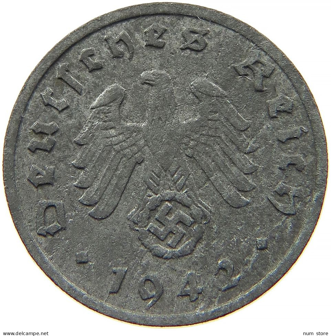 GERMANY 1 REICHSPFENNIG 1942 A #s091 1089 - 1 Reichspfennig