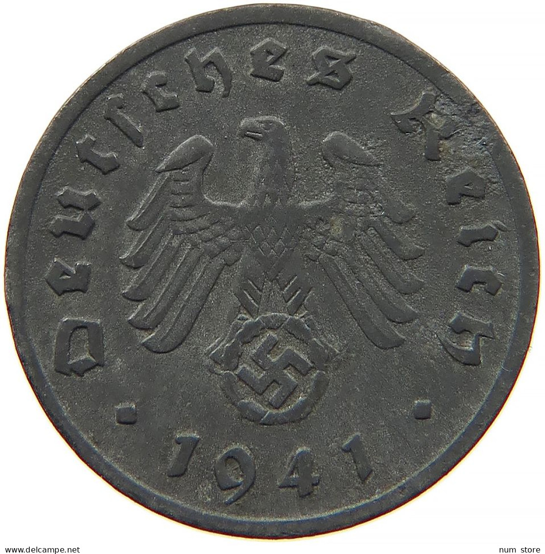 GERMANY 1 REICHSPFENNIG 1941 F #s091 1029 - 1 Reichspfennig