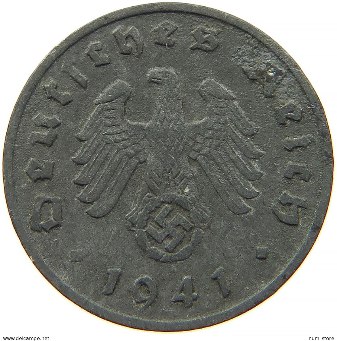 GERMANY 1 REICHSPFENNIG 1941 A #s091 1143 - 1 Reichspfennig