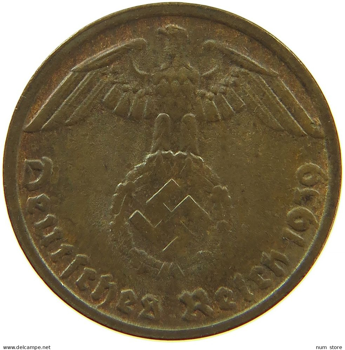 GERMANY 1 REICHSPFENNIG 1939 D5 #s096 0137 - 1 Reichspfennig