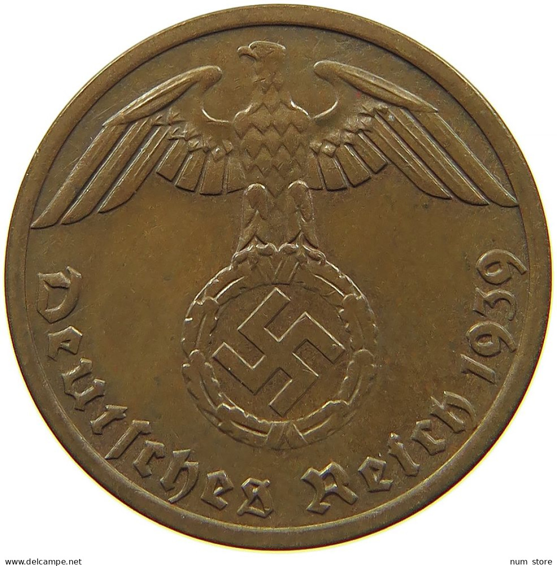 GERMANY 1 REICHSPFENNIG 1939 A #s091 1181 - 1 Reichspfennig