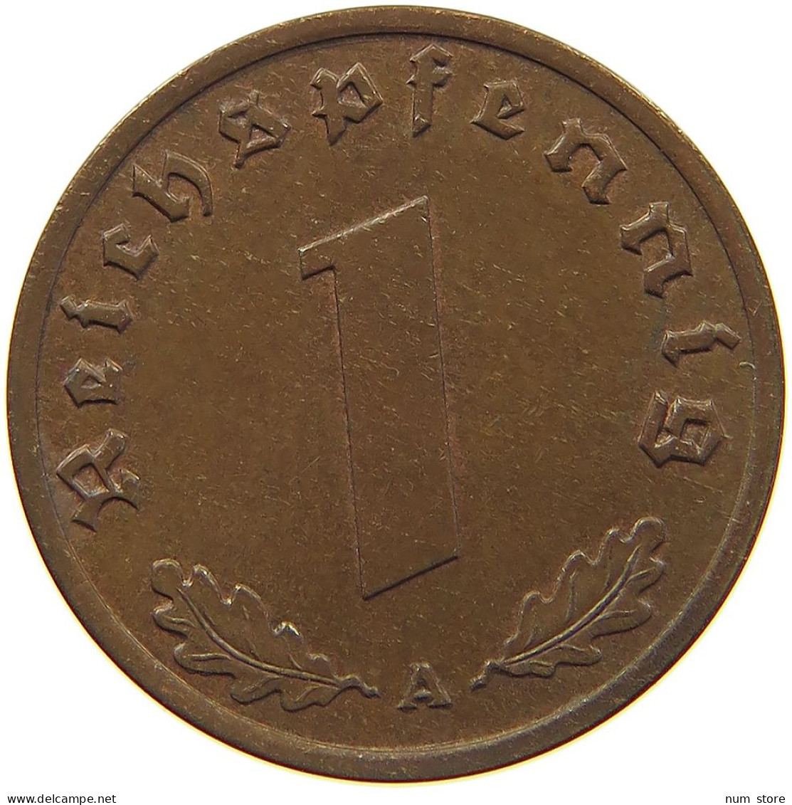 GERMANY 1 REICHSPFENNIG 1939 A #s096 0119 - 1 Reichspfennig