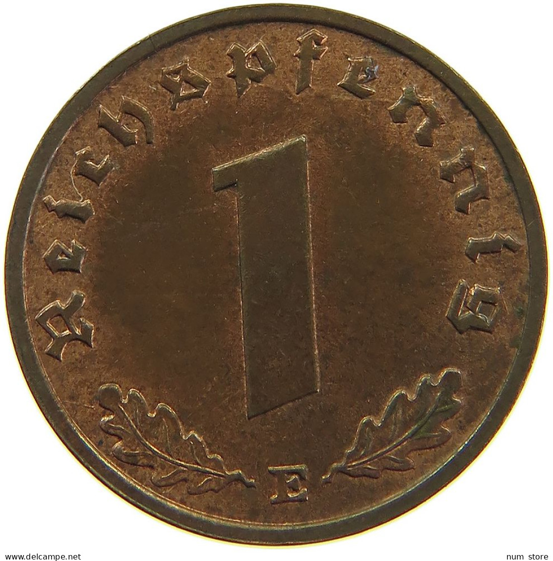 GERMANY 1 REICHSPFENNIG 1938 E #s096 0139 - 1 Reichspfennig