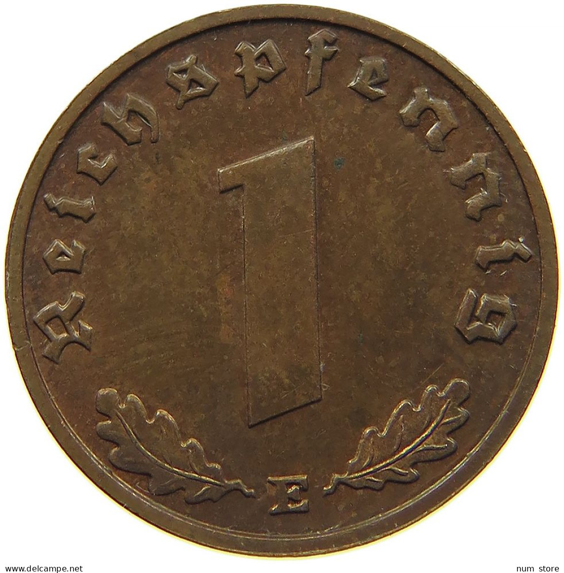 GERMANY 1 REICHSPFENNIG 1938 E #s091 1189 - 1 Reichspfennig