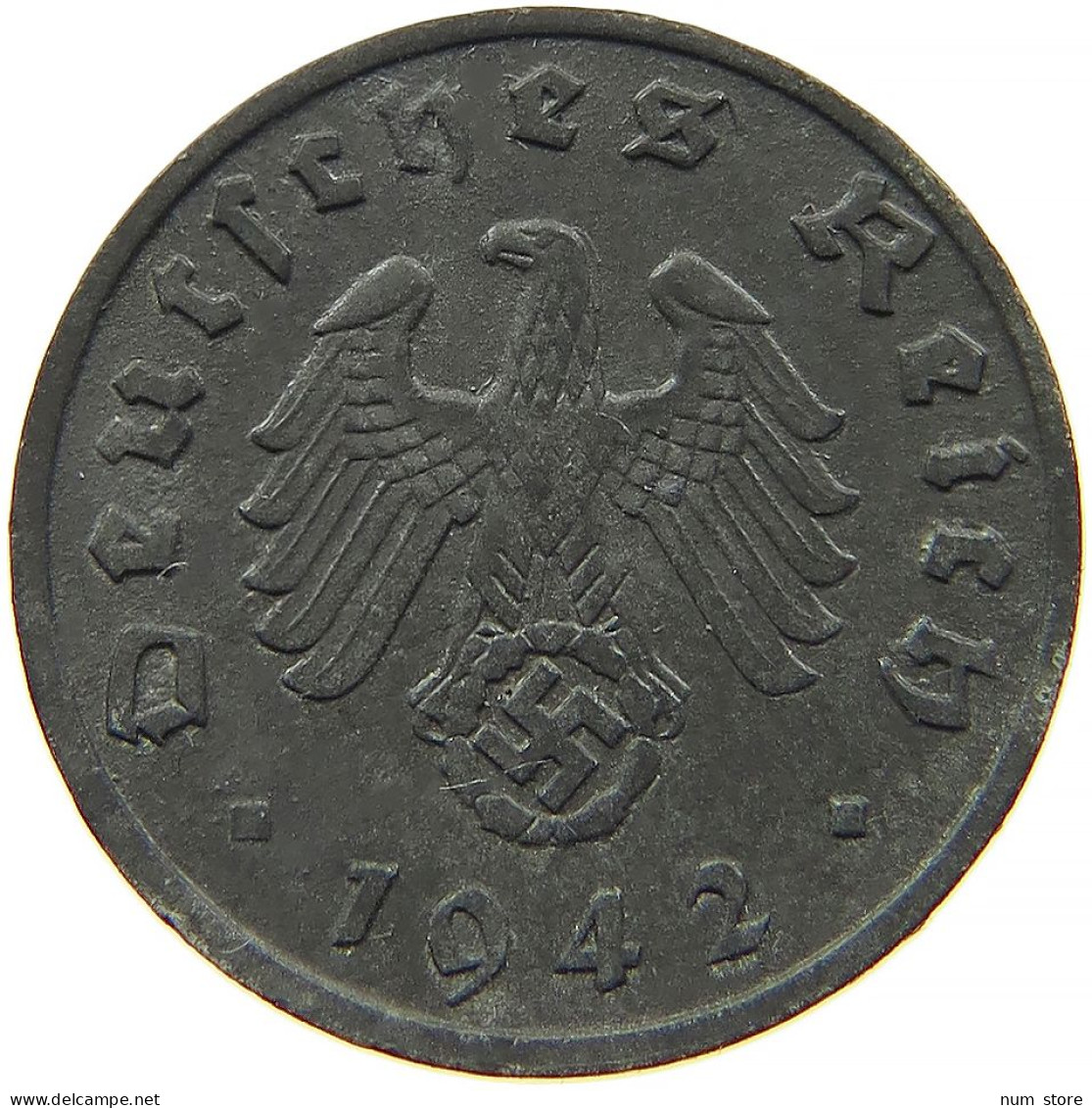 GERMANY 1 REICHSPFENNIG 1942 A #s091 1091 - 1 Reichspfennig