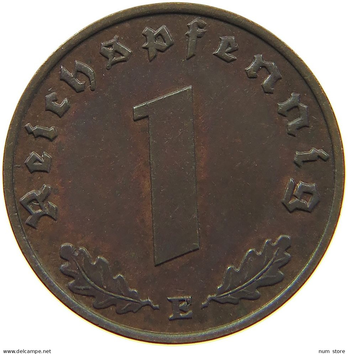 GERMANY 1 REICHSPFENNIG 1938 E #s096 0135 - 1 Reichspfennig