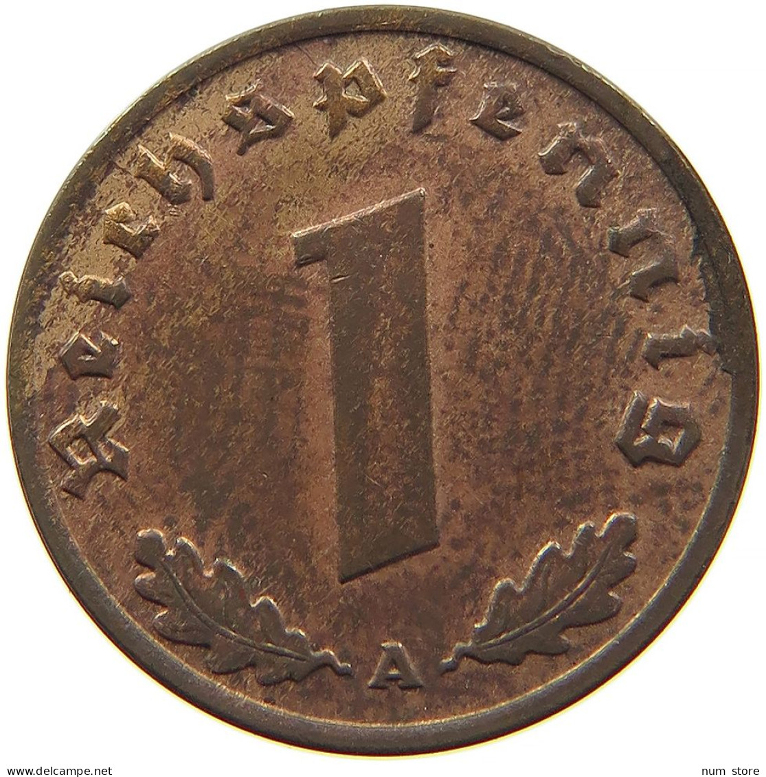 GERMANY 1 REICHSPFENNIG 1937 A #s096 0113 - 1 Reichspfennig