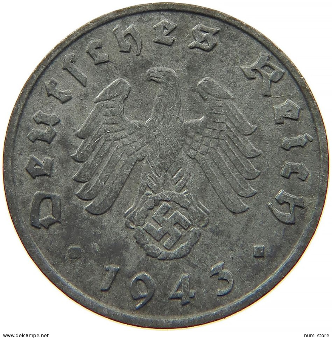 GERMANY 1 REICHSPFENNIG 1943 A #s091 1071 - 1 Reichspfennig