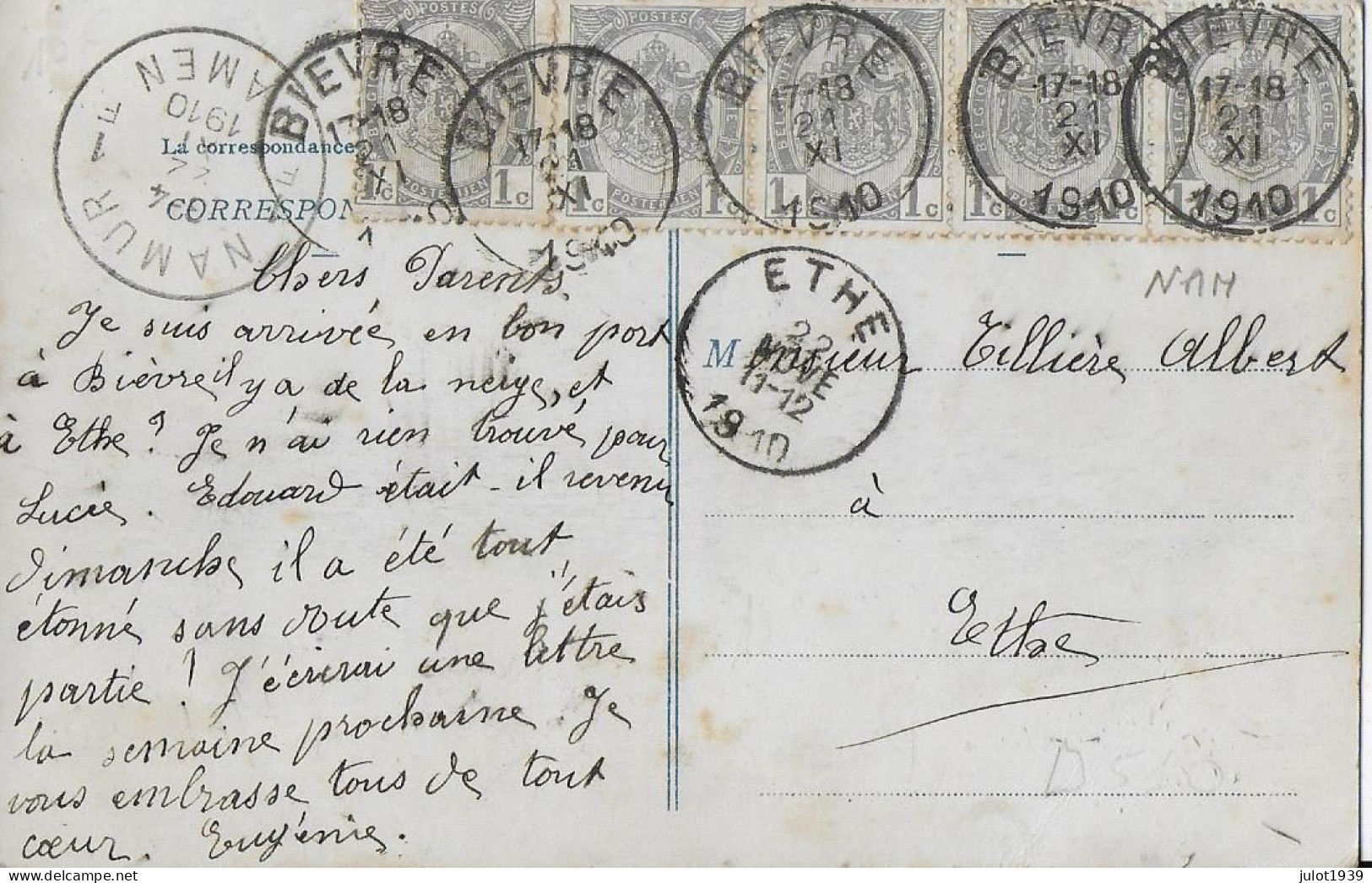 Julot1939 ... BIEVRE ..-- La MEUTE En Plaine . 1910 Vers ETHE ( Mr Albert TILLIERE ) . Signé : Eugénie . - Bièvre