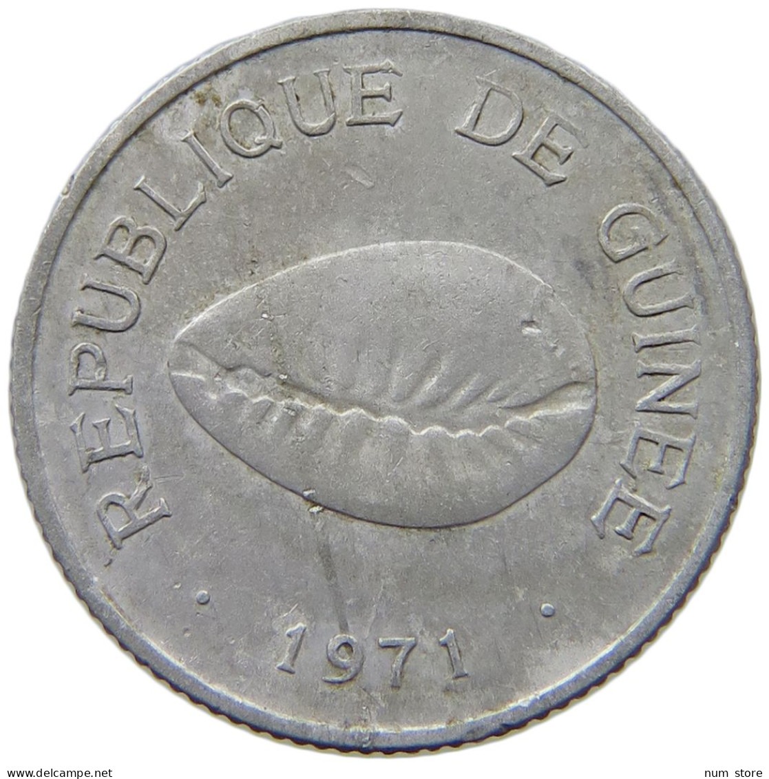 GUINEA 5 CAURIS 1971 #s089 0423 - Guinea