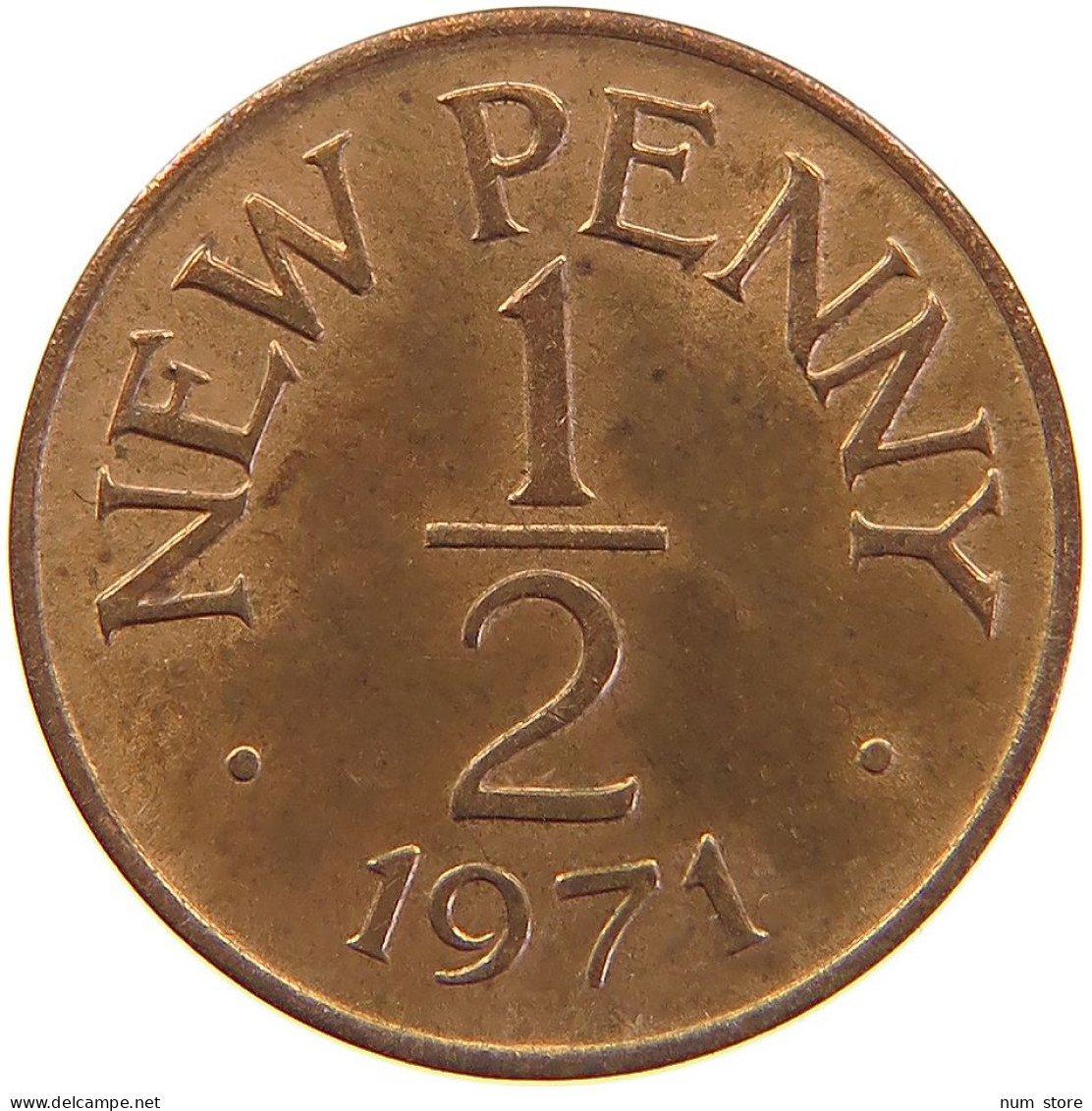 GUERNSEY NEW 1/2 PENNY 1971 #s100 0433 - Guernesey