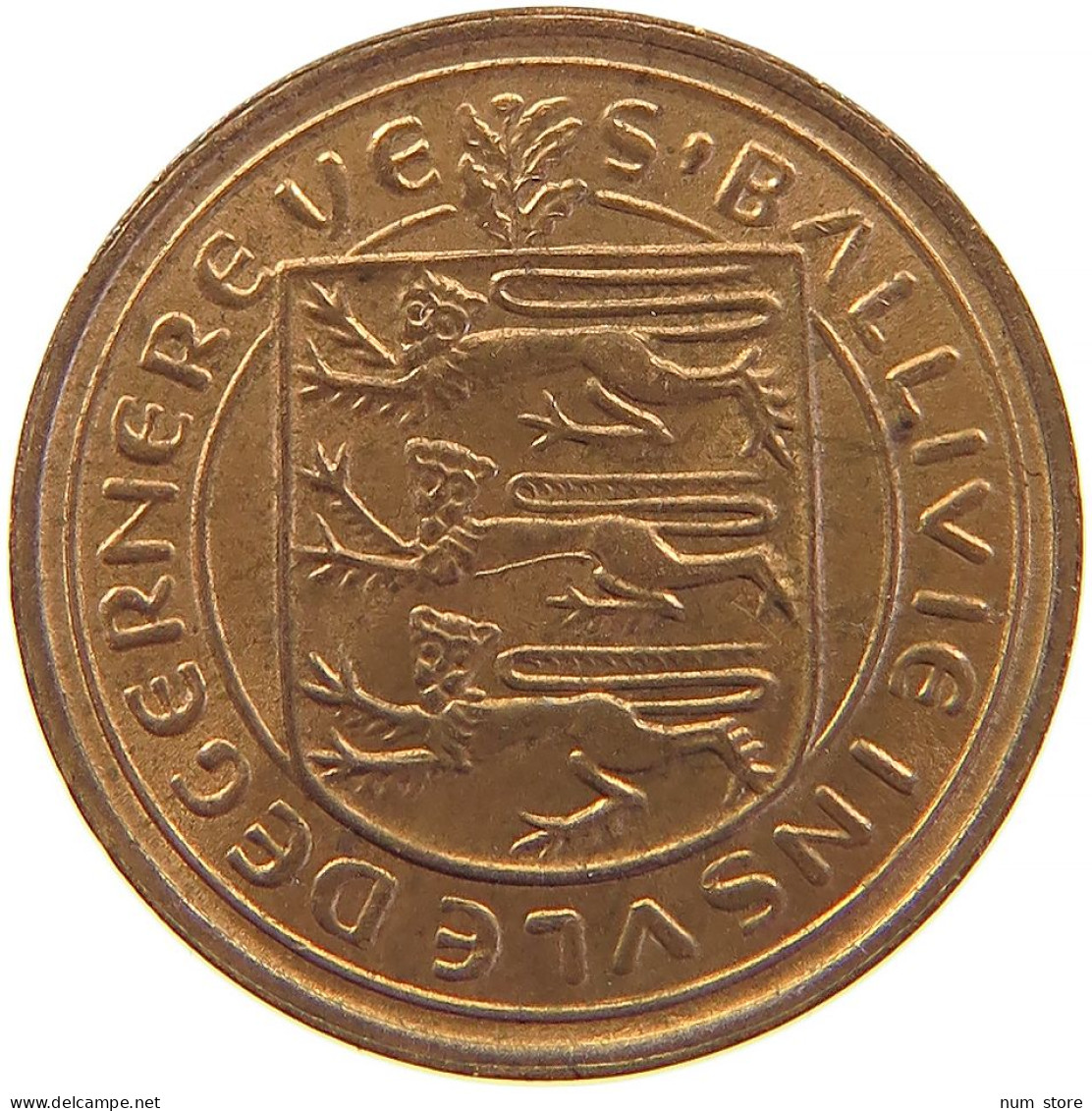 GUERNSEY NEW 1/2 PENNY 1971 #s100 0433 - Guernsey