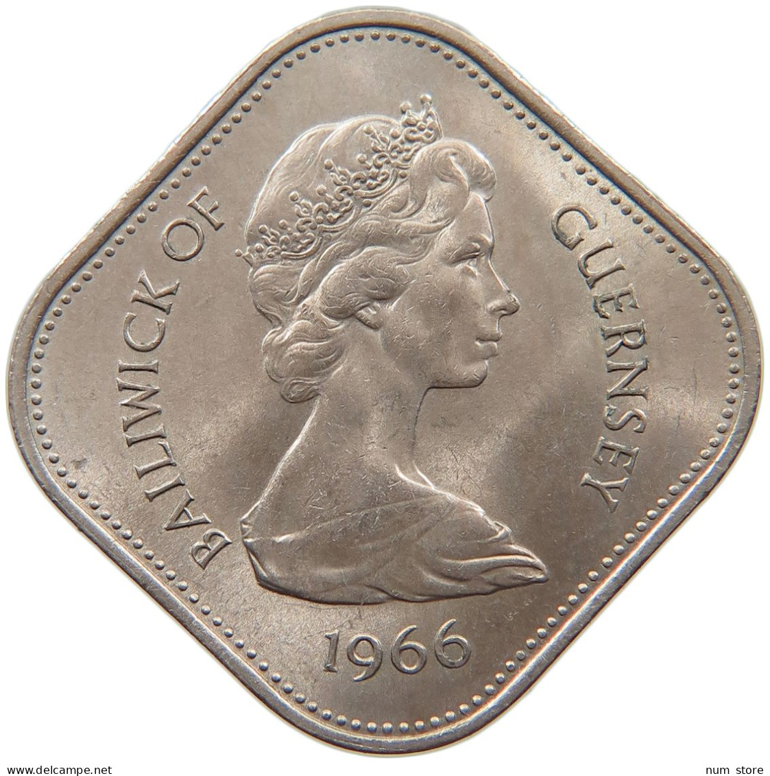 GUERNSEY 10 SHILLINGS 1966 #s090 0165 - Guernesey