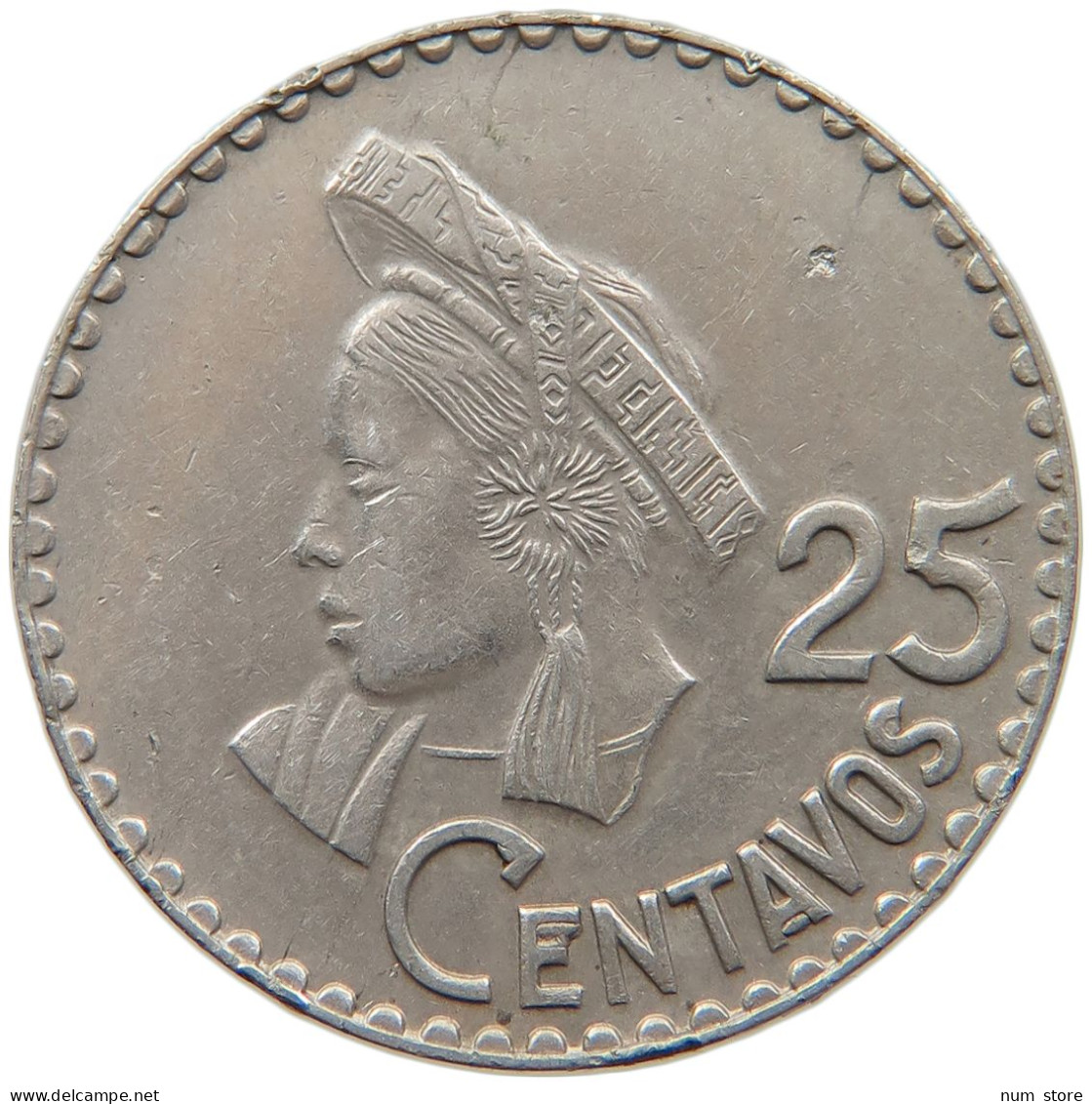 GUATEMALA 25 CENTAVOS 1969 #s092 0235 - Guatemala