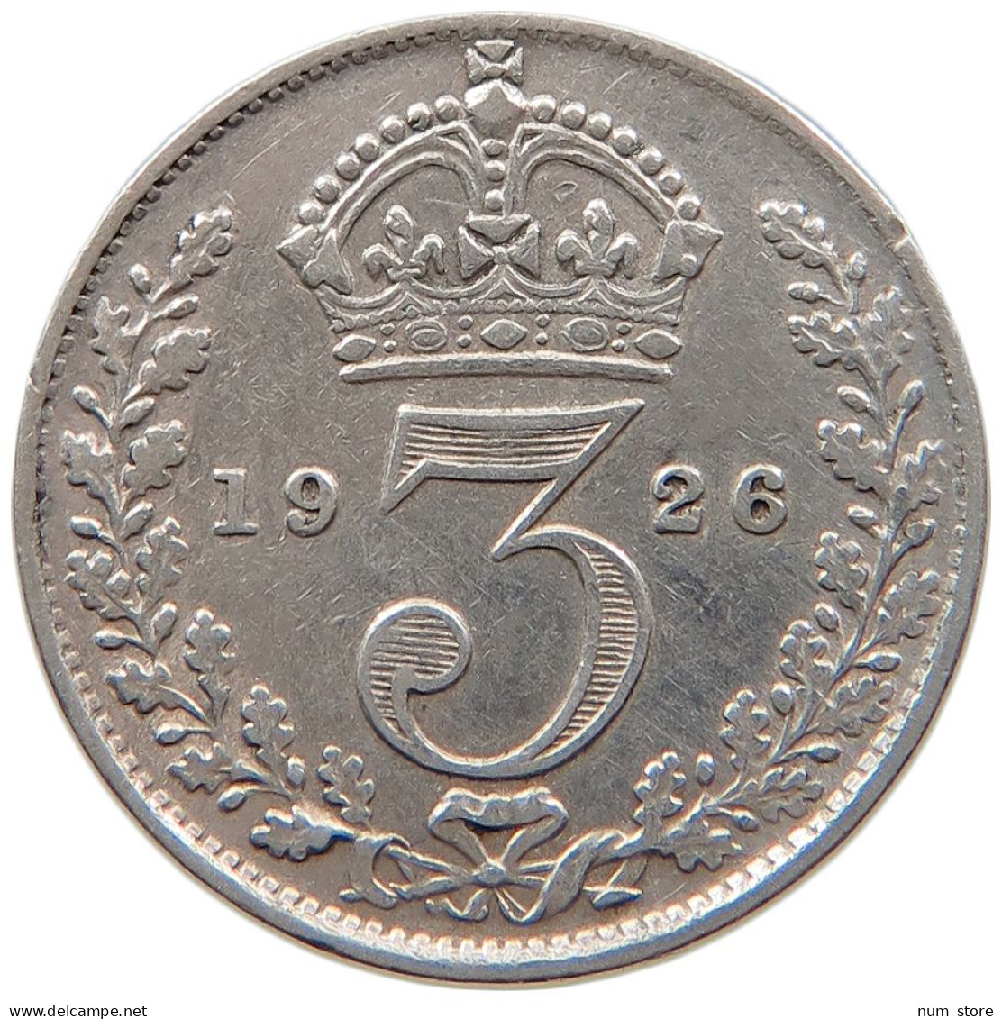 GREAT BRITAIN THREEPENCE 1926 #s100 0735 - F. 3 Pence