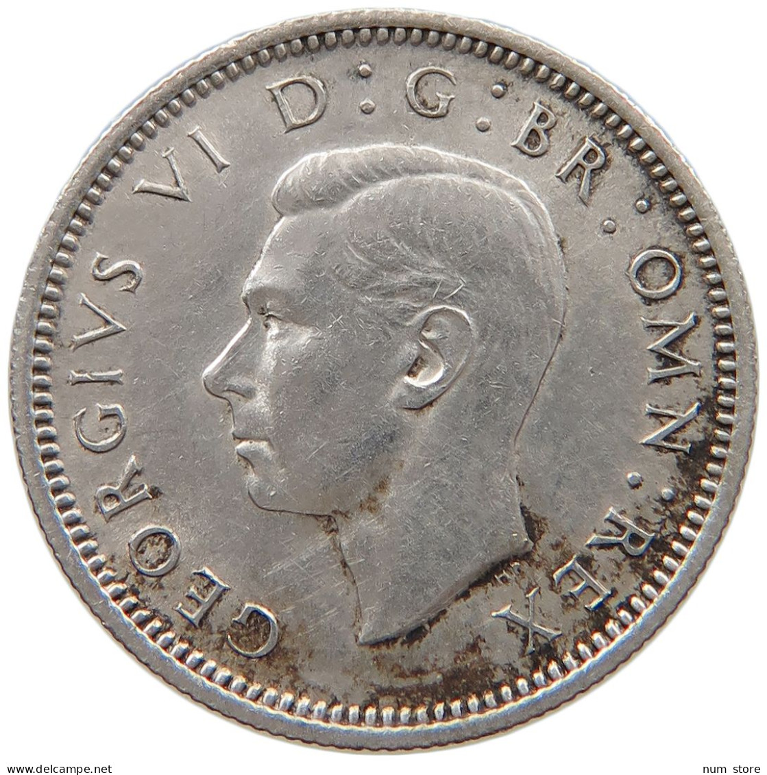 GREAT BRITAIN SIXPENCE 1945 #s101 0135 - H. 6 Pence