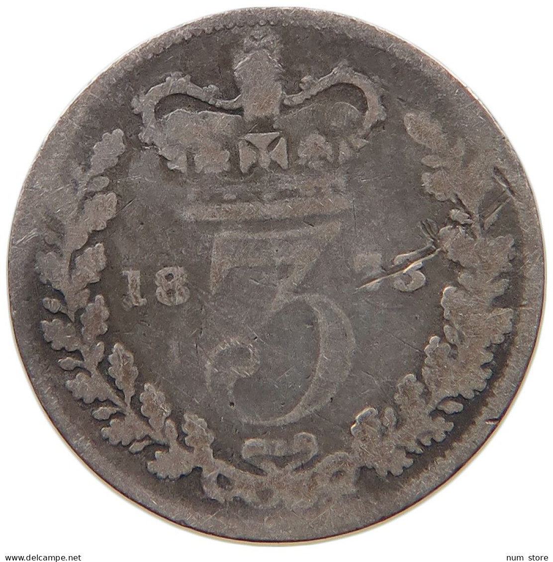 GREAT BRITAIN THREEPENCE 1873 #s091 0501 - F. 3 Pence