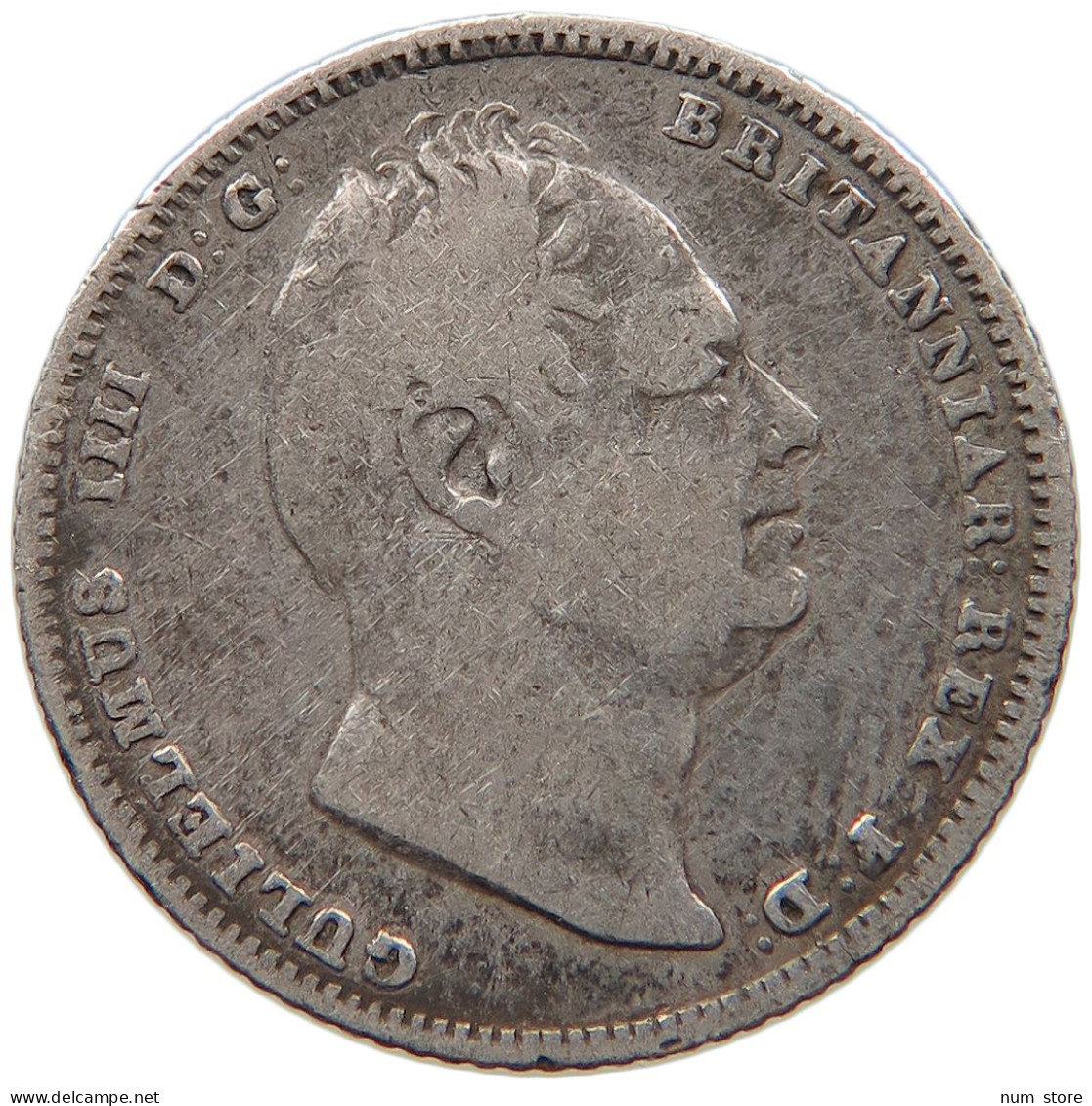 GREAT BRITAIN SIXPENCE 1836 #s096 0329 - H. 6 Pence