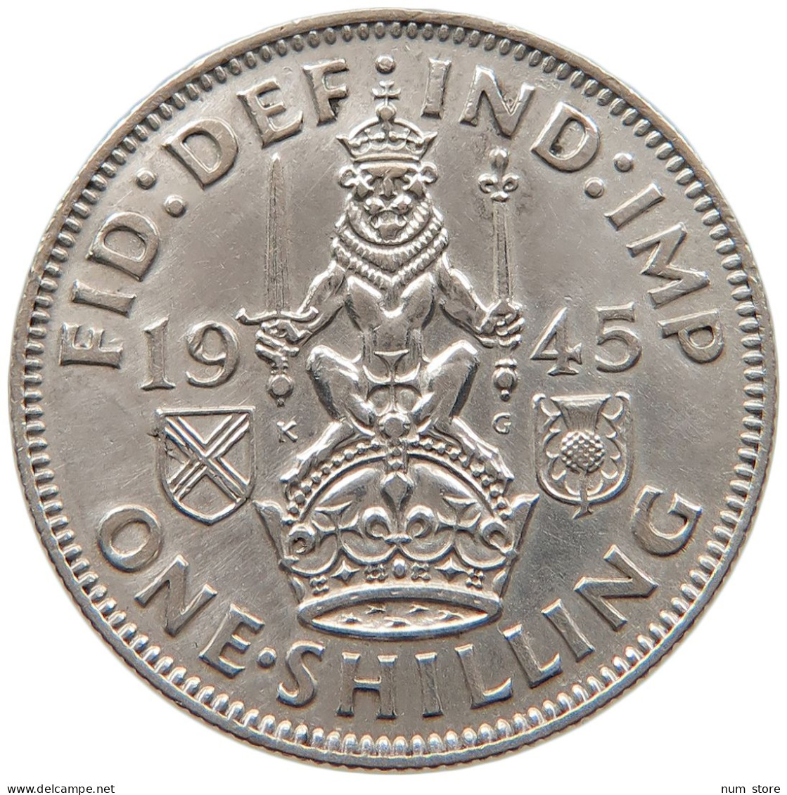 GREAT BRITAIN SHILLING 1945 #s101 0333 - I. 1 Shilling