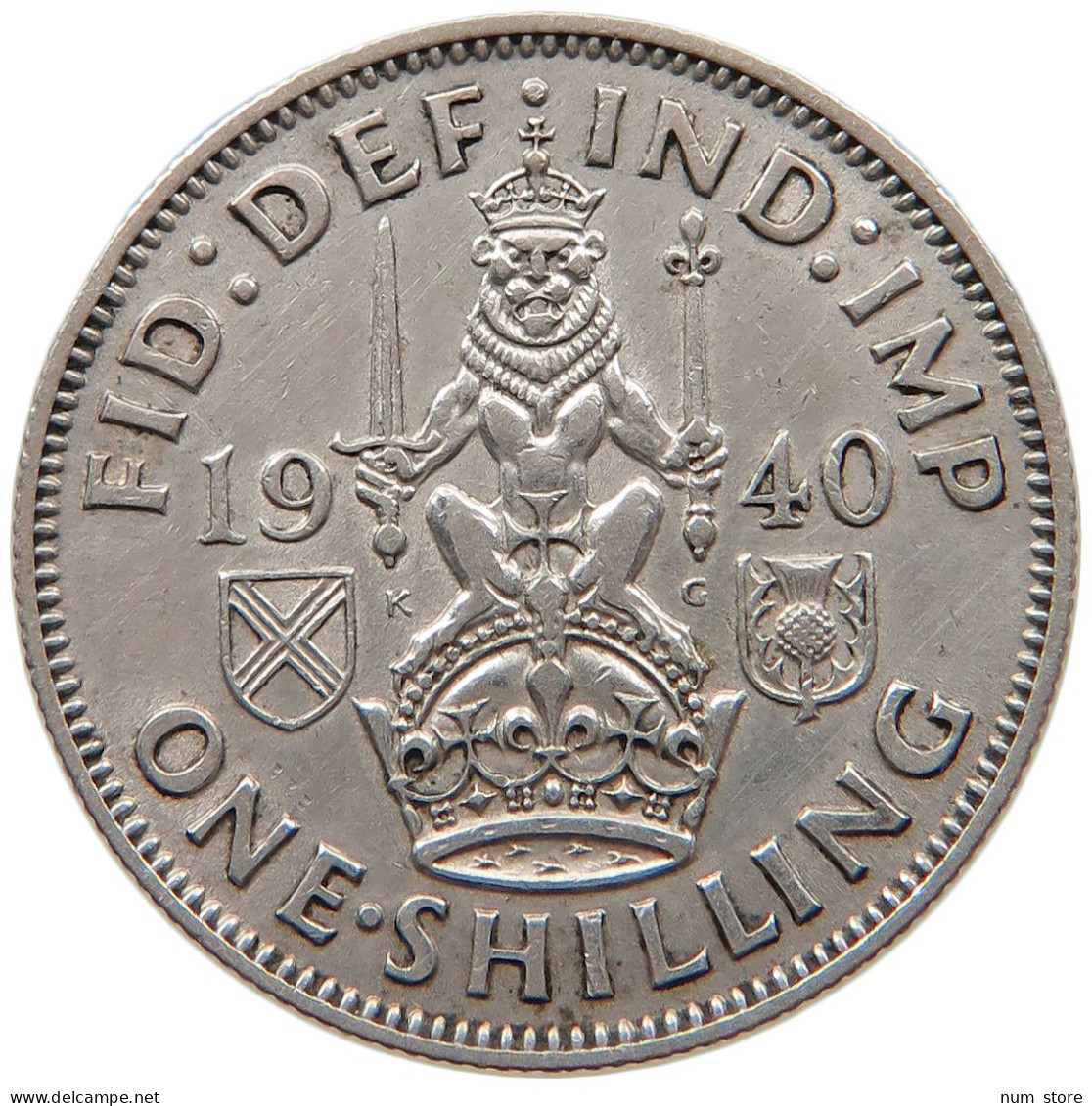 GREAT BRITAIN SHILLING 1940 #s094 0241 - I. 1 Shilling