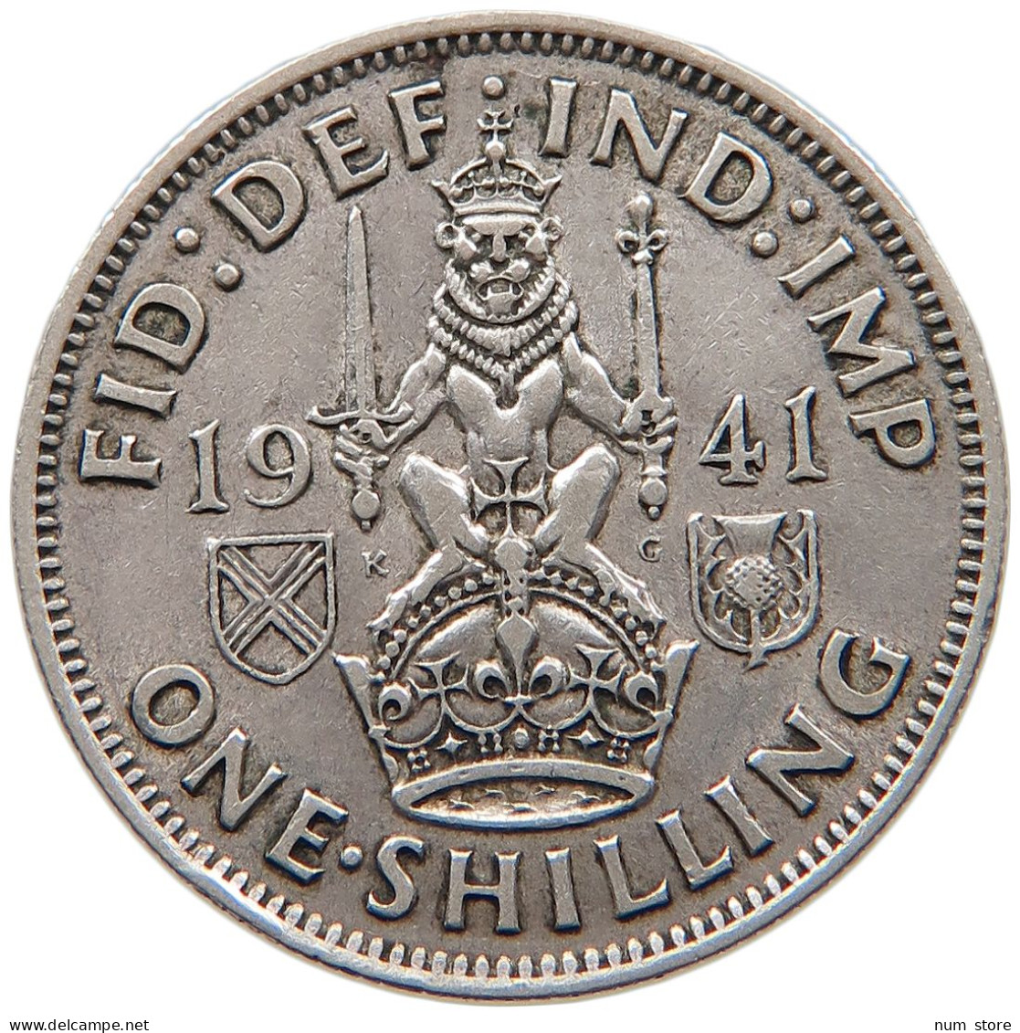 GREAT BRITAIN SHILLING 1941 #s095 0311 - I. 1 Shilling