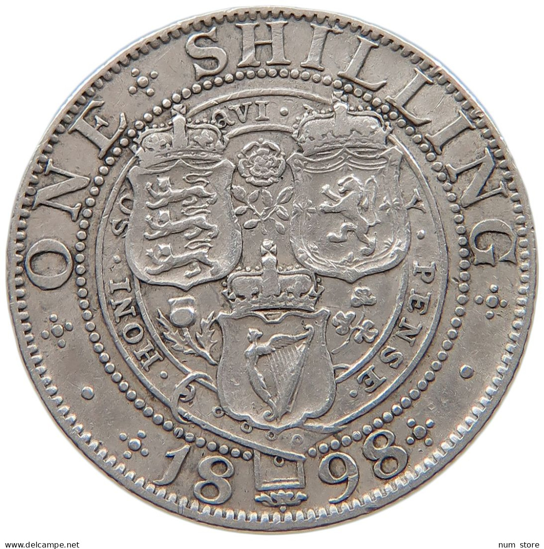 GREAT BRITAIN SHILLING 1898 #s101 0325 - I. 1 Shilling