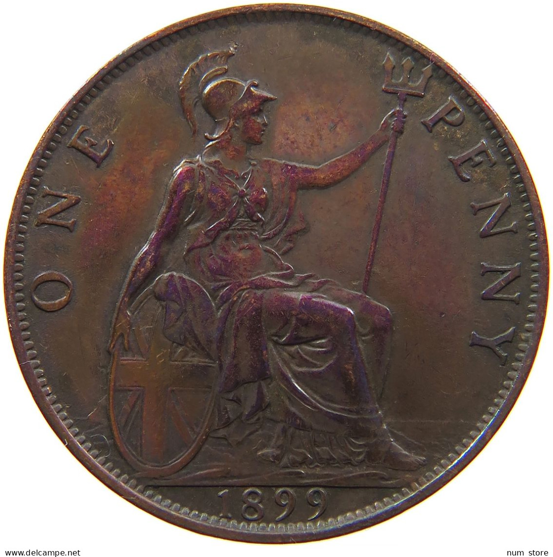 GREAT BRITAIN PENNY 1899 #s097 0261 - D. 1 Penny