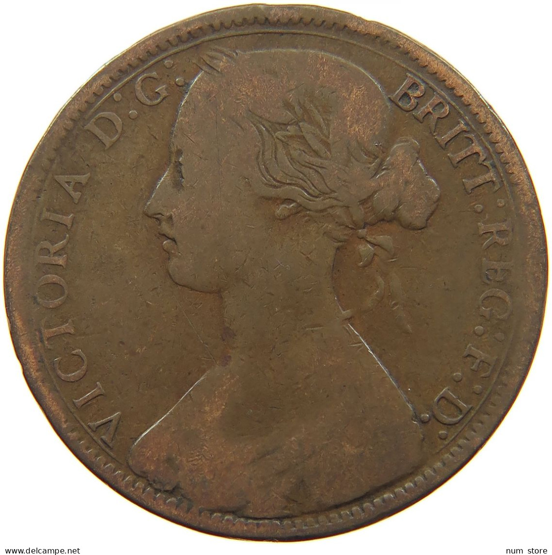 GREAT BRITAIN PENNY 1864 #s097 0297 - D. 1 Penny