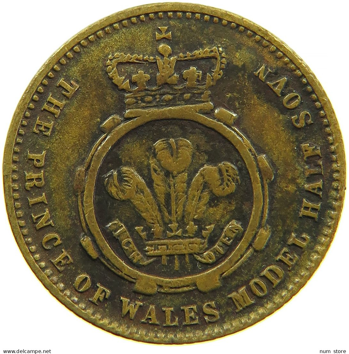 GREAT BRITAIN JETON VICTORIA MODEL HALF SOVREIGN #s096 0171 - Other & Unclassified