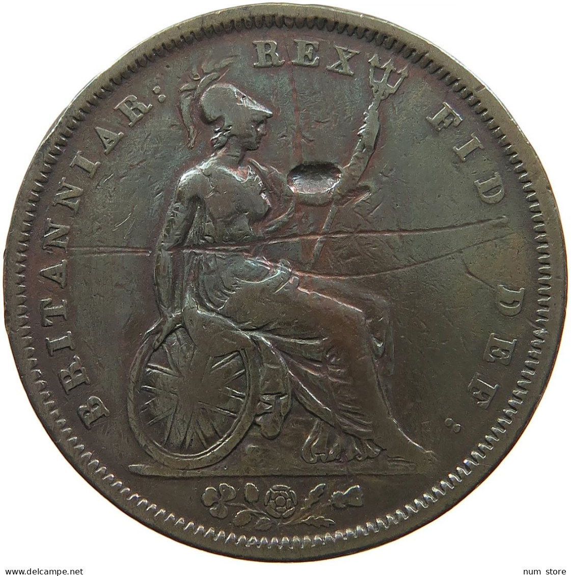 GREAT BRITAIN PENNY 1826 GEORGE IV. (1820-1830 #sm12 0297 - D. 1 Penny