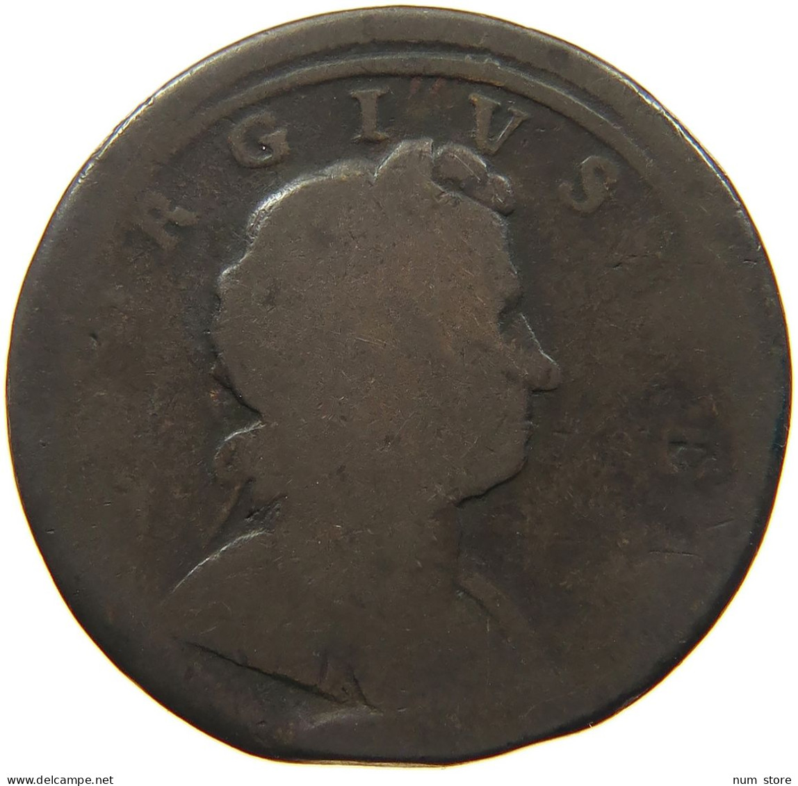 GREAT BRITAIN HALFPENNY 1720 #s098 0265 - B. 1/2 Penny