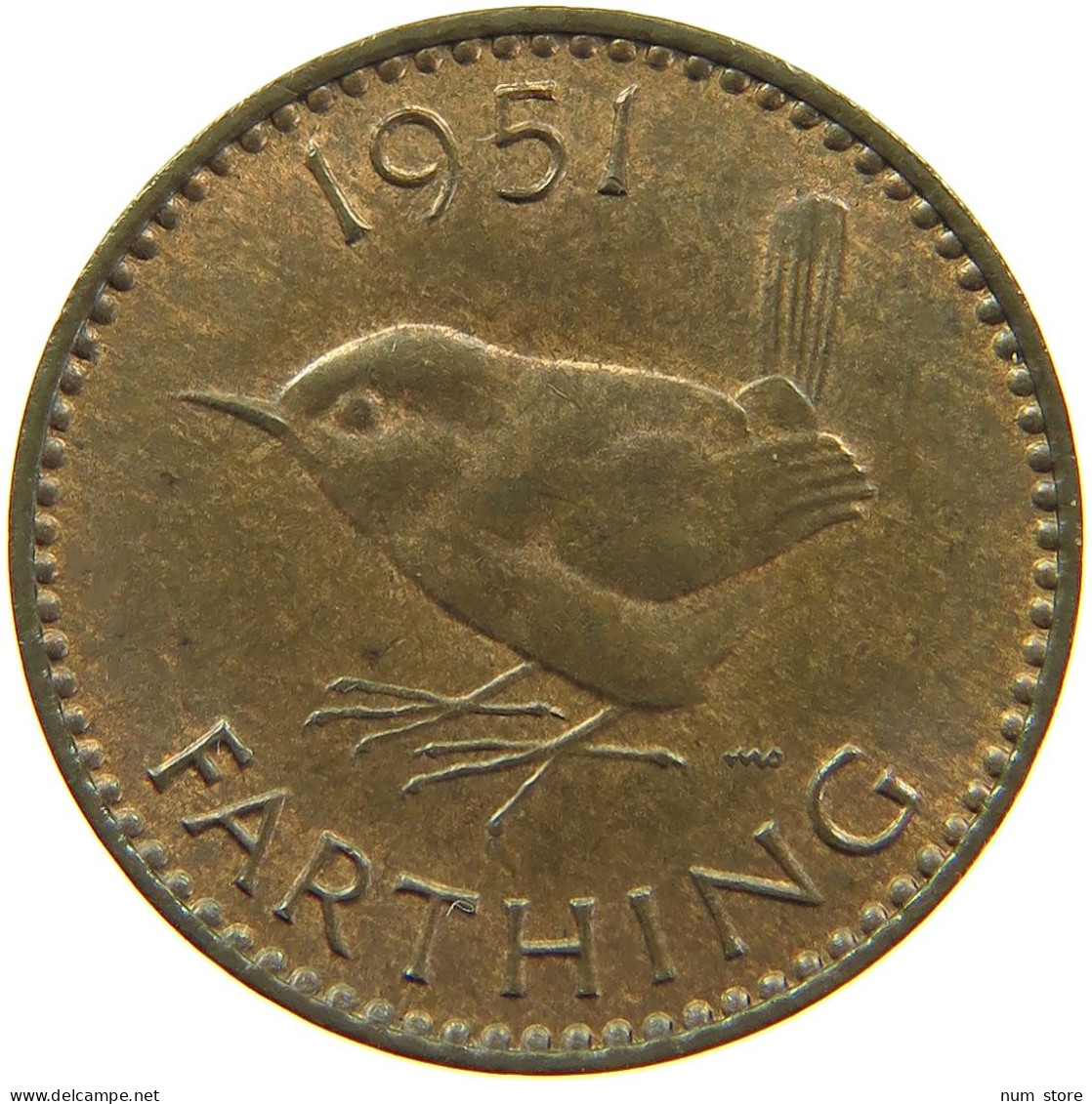 GREAT BRITAIN FARTHING 1951 #s096 0151 - B. 1 Farthing