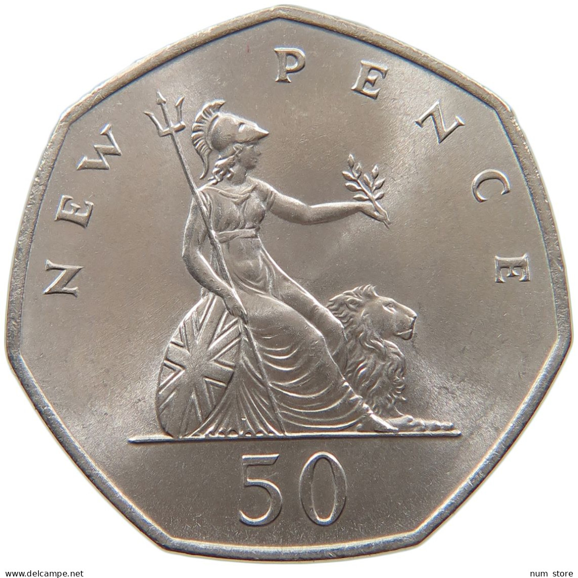 GREAT BRITAIN 50 PENCE 1970 #s097 0359 - 50 Pence
