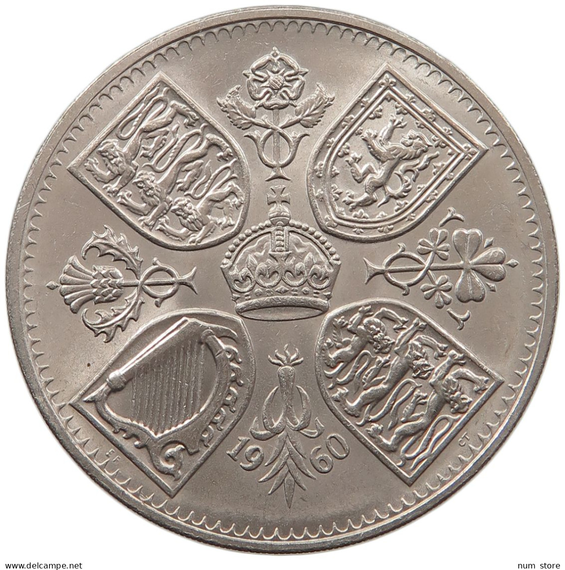 GREAT BRITAIN 5 SHILLINGS 1960 #s093 0495 - L. 1 Crown