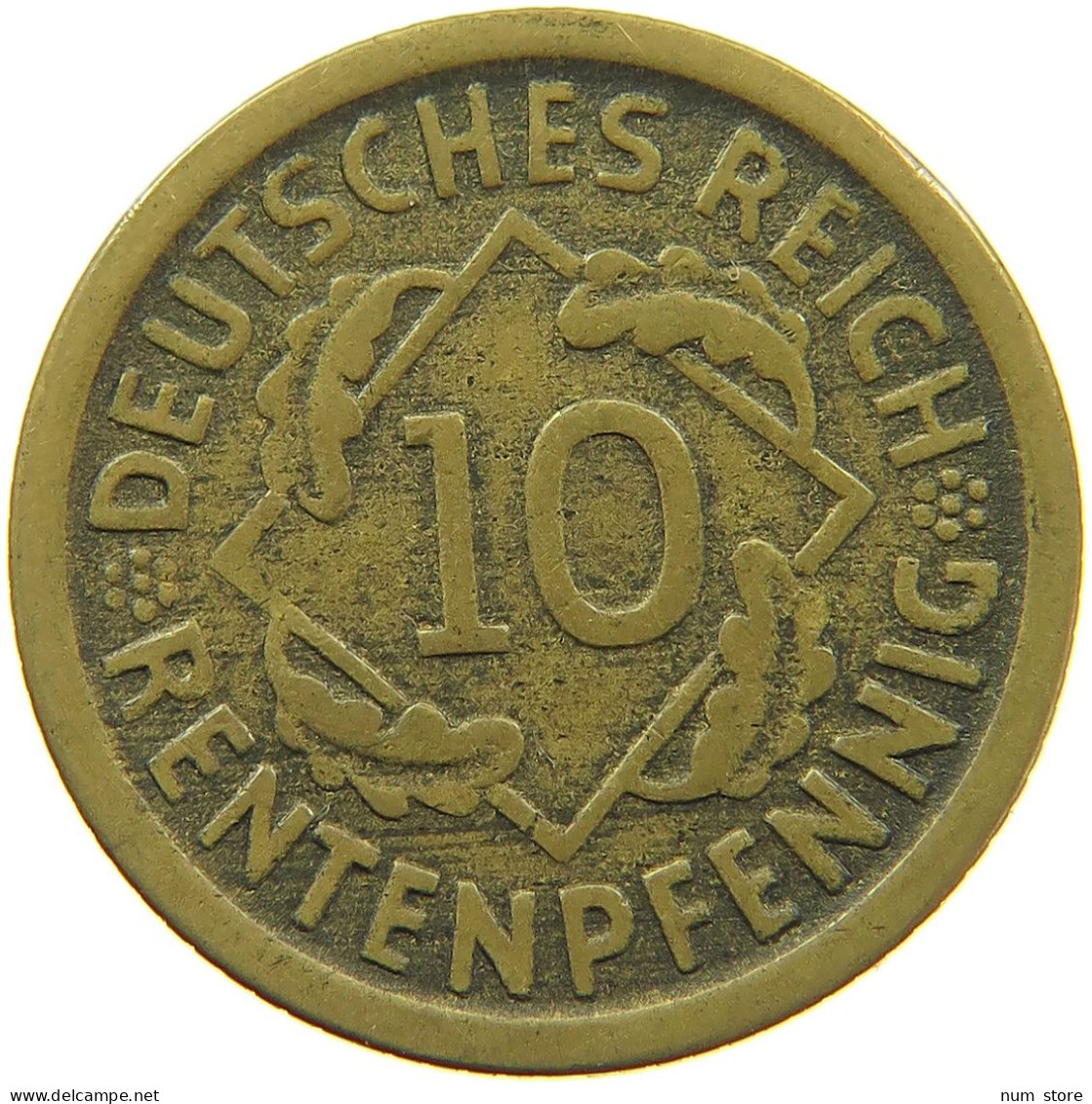 GERMANY WEIMAR 10 RENTENPFENNIG 1923 D #s095 0641 - Sonstige & Ohne Zuordnung