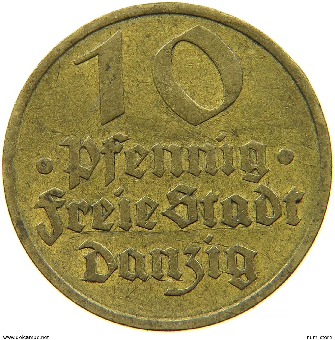 GERMANY WEIMAR 10 PFENNIG 1932 DANZIG #s089 0003 - Sonstige & Ohne Zuordnung