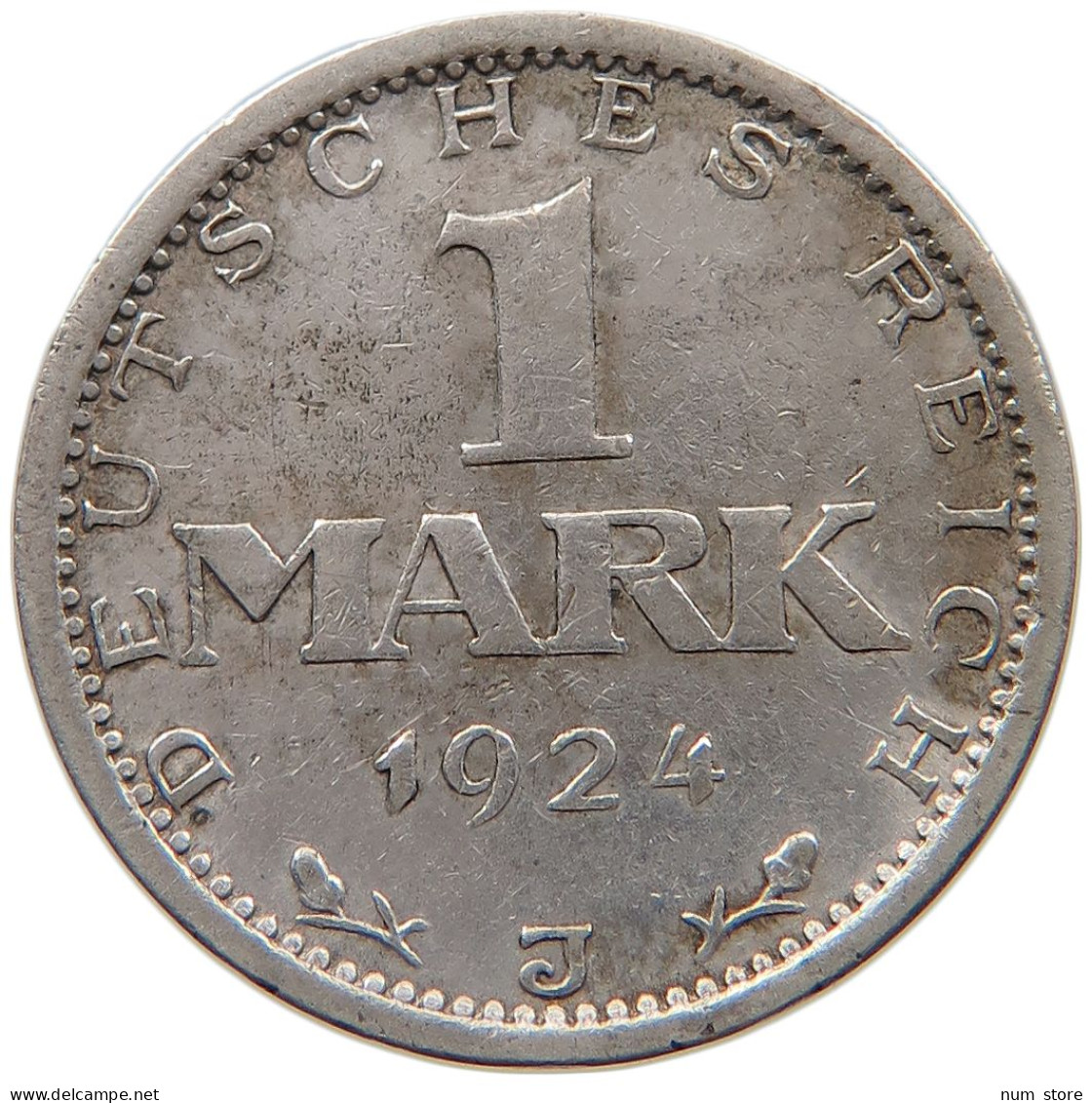 GERMANY WEIMAR 1 MARK 1924 J #s101 0241 - 1 Marco & 1 Reichsmark