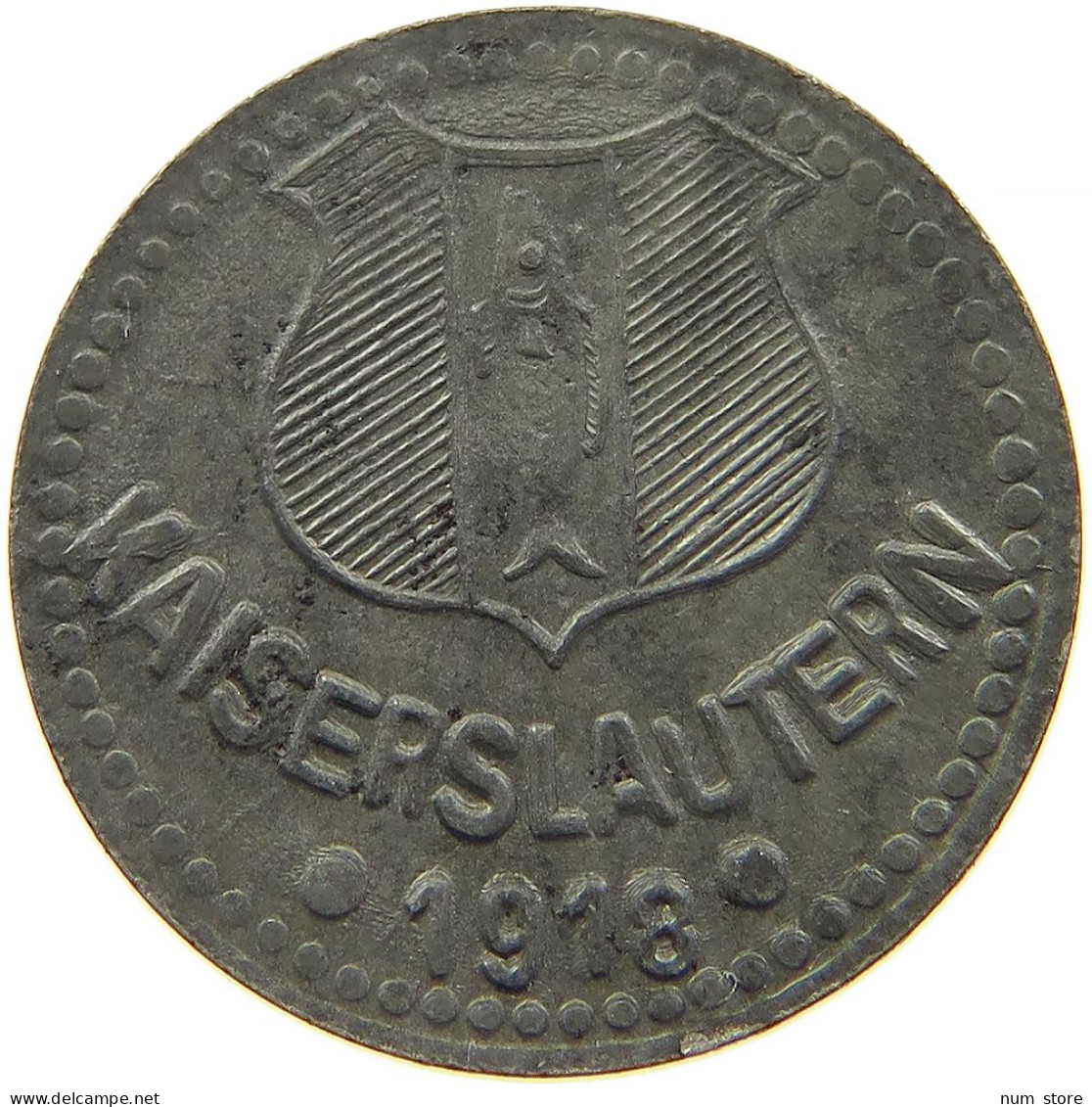 GERMANY NOTGELD 5 PFENNIG 1919 KAISERSLAUTERN #s100 0245 - Andere & Zonder Classificatie