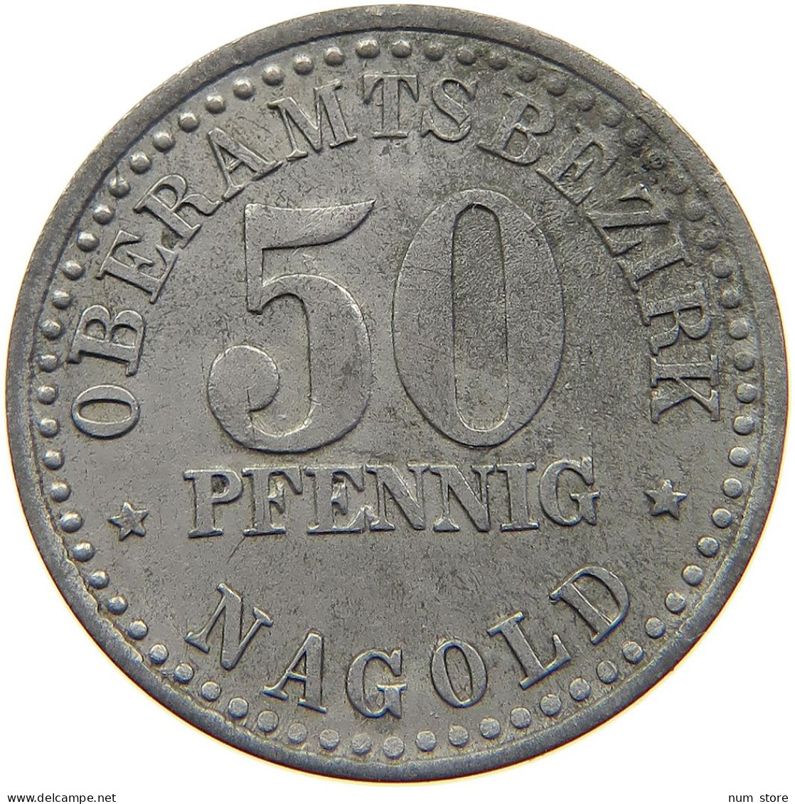 GERMANY NOTGELD 50 PFENNIG 1920 NAGOLD #s100 0147 - Otros & Sin Clasificación