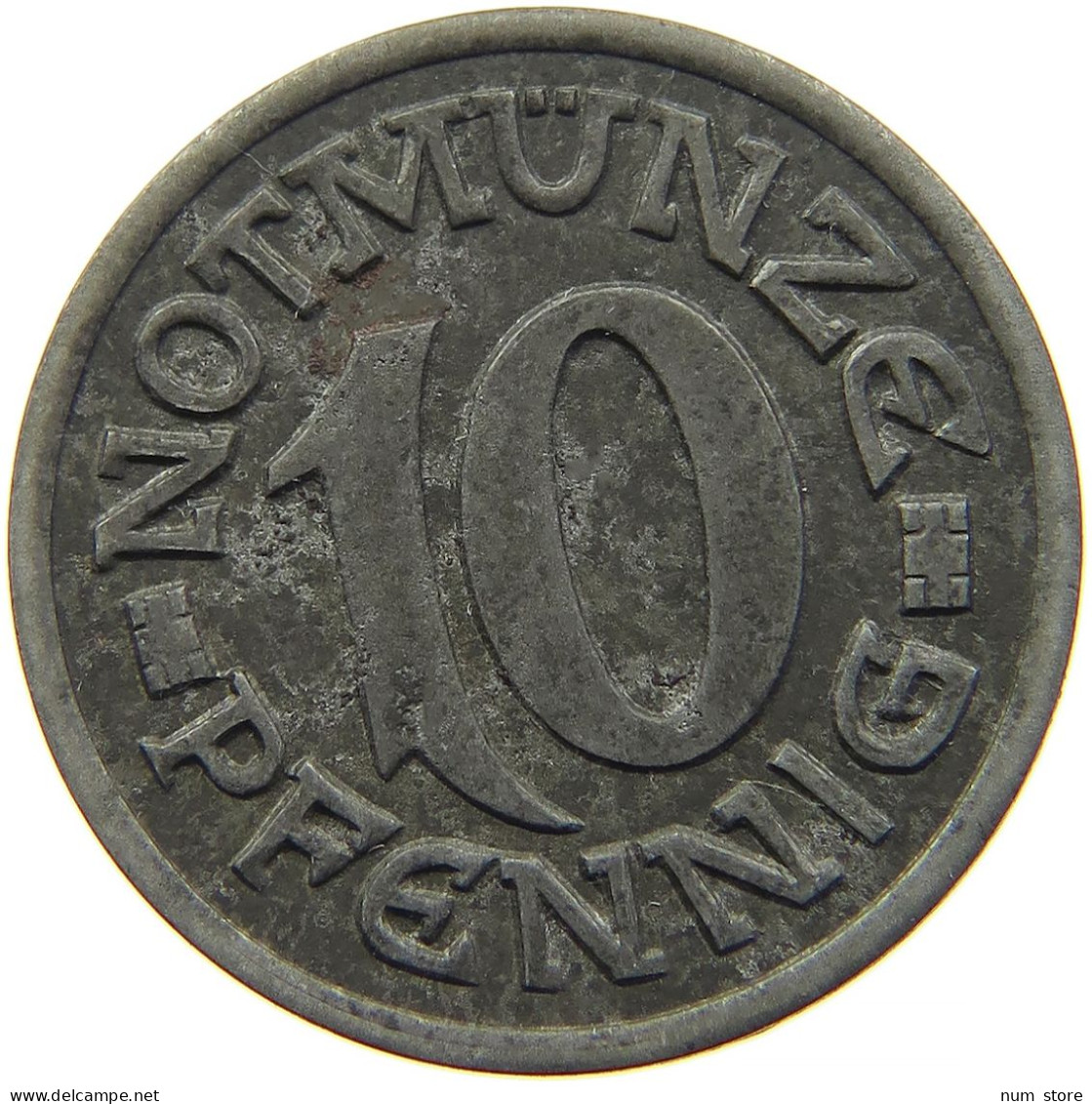 GERMANY NOTGELD 10 PFENNIG 1920 AACHEN #s100 0221 - Autres & Non Classés