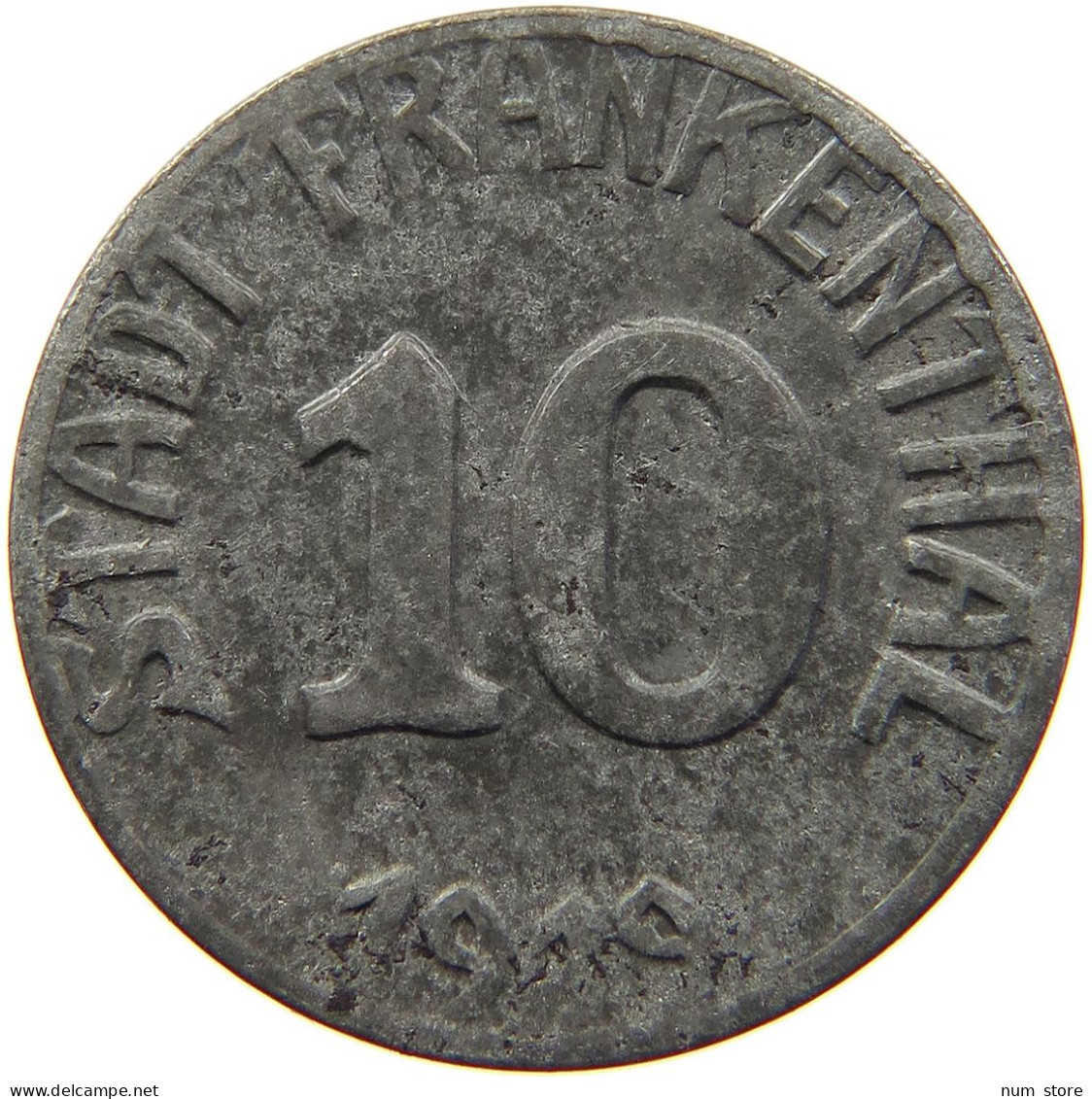 GERMANY NOTGELD 10 PFENNIG 1919 FRANKENTHAL #s100 0211 - Andere & Zonder Classificatie