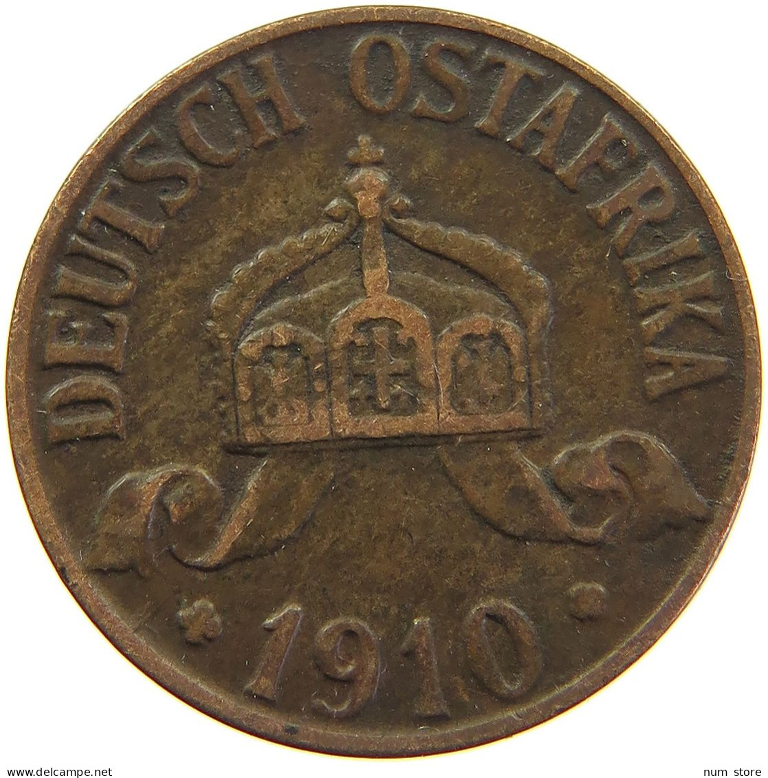 GERMANY HELLER 1910 J EAST AFRICA OSTAFRIKA #s100 0361 - Duits-Oost-Afrika