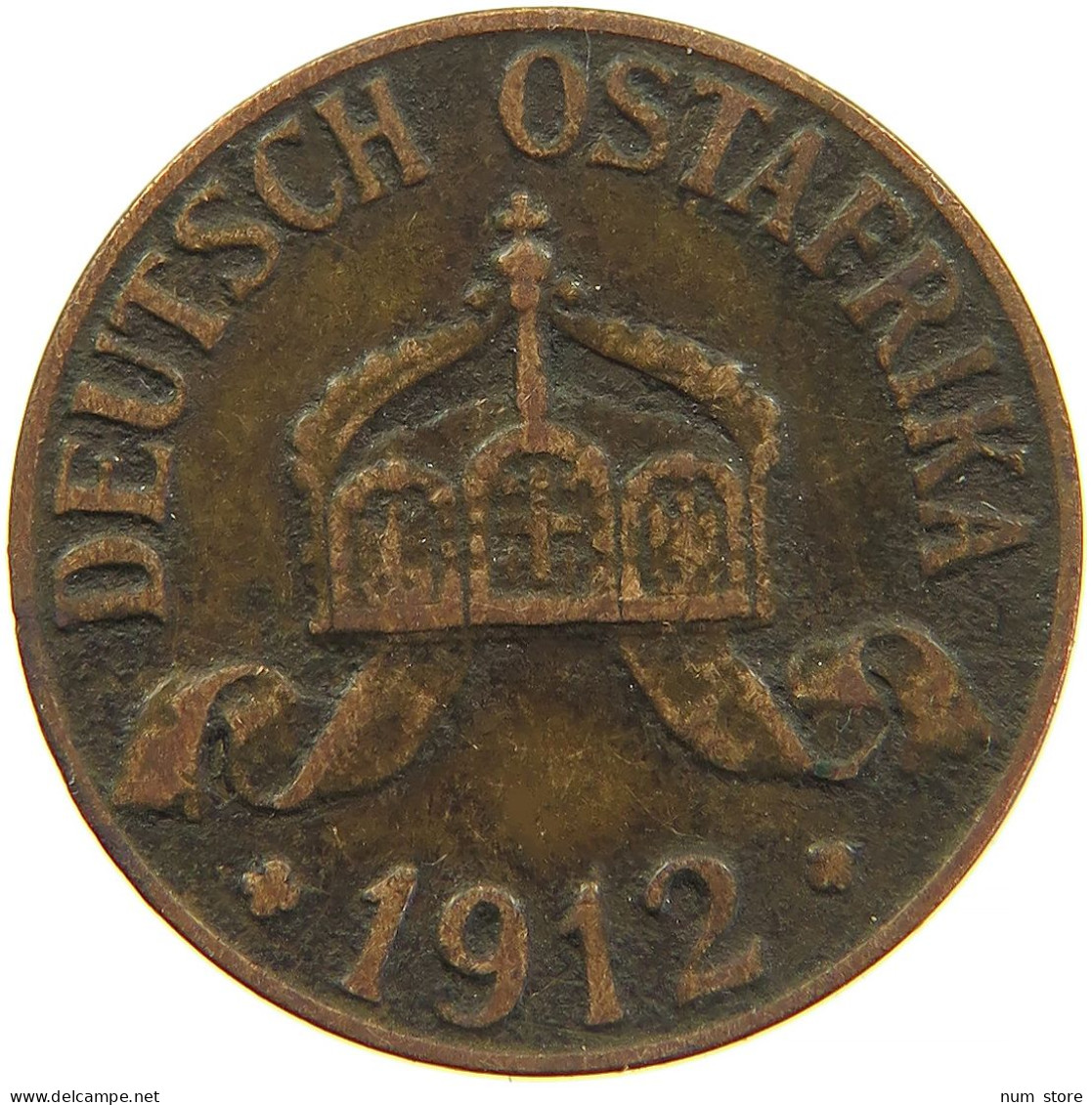 GERMANY HELLER 1912 J EAST AFRICA OSTAFRIKA #s100 0351 - Deutsch-Ostafrika